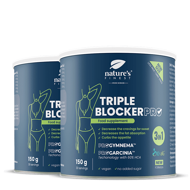 Nature's Finest Triple Blocker PRO | avanceret carb blocker + kontrol af cravings | ID-alG, ProGymnema + ProGarcinia til støtte for fedt + appetit