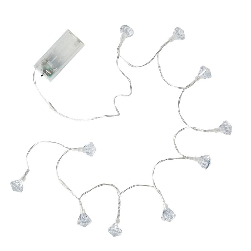 LYSKÆDE M/10 LED LYS 1,2M 245401  DIAMANT