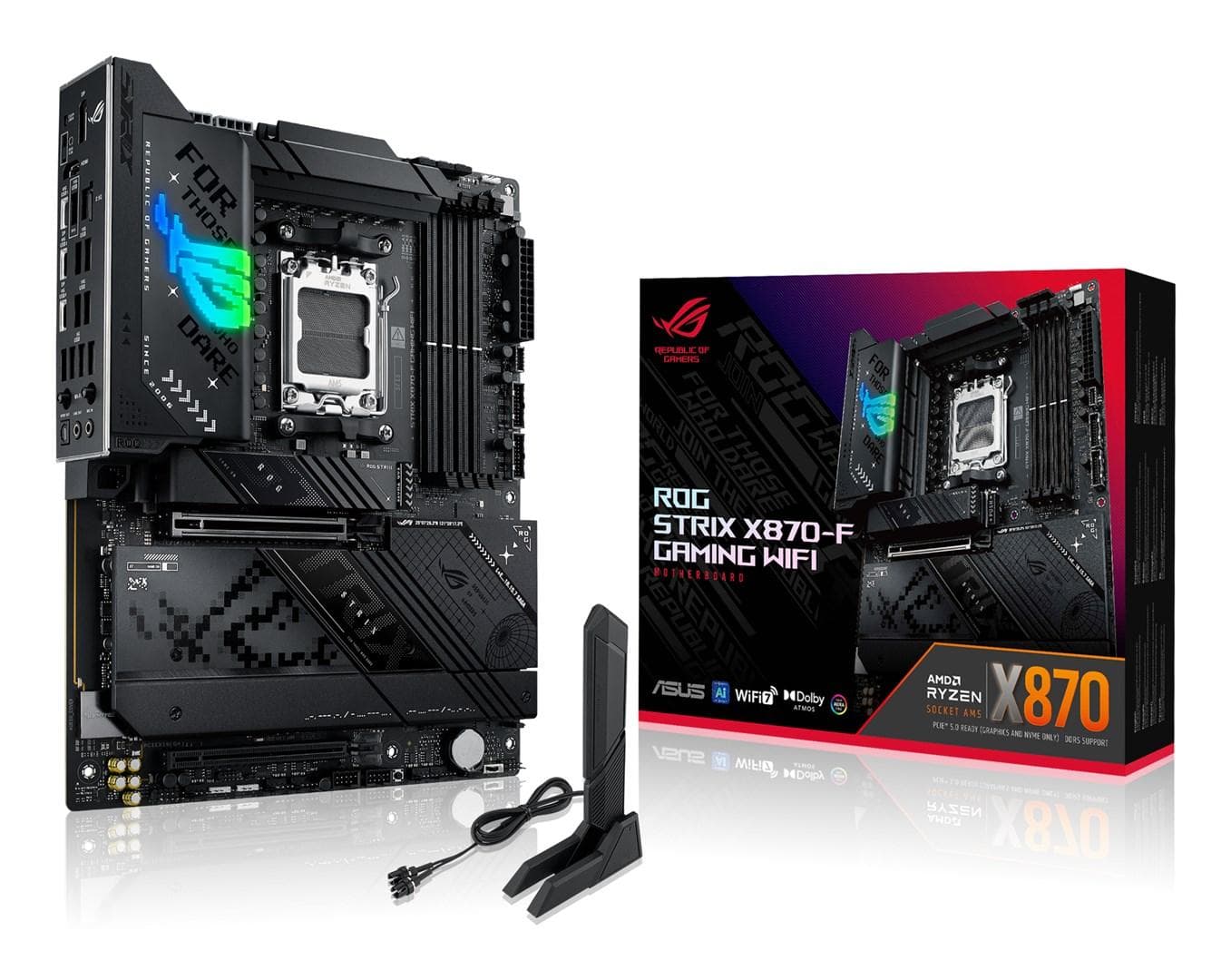 ASUS ROG Strix X870-F Gaming WiFi - AMD X870, Socket AM5, ATX bundkort