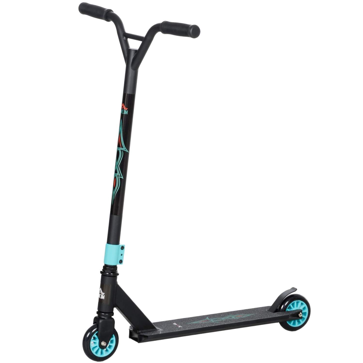Stunt scooter, sjov scooter, stunt scooter med ABEC 9 kuglelejer, kick scooter med 100 mm imiteret læder hjul, kick scooter, cit