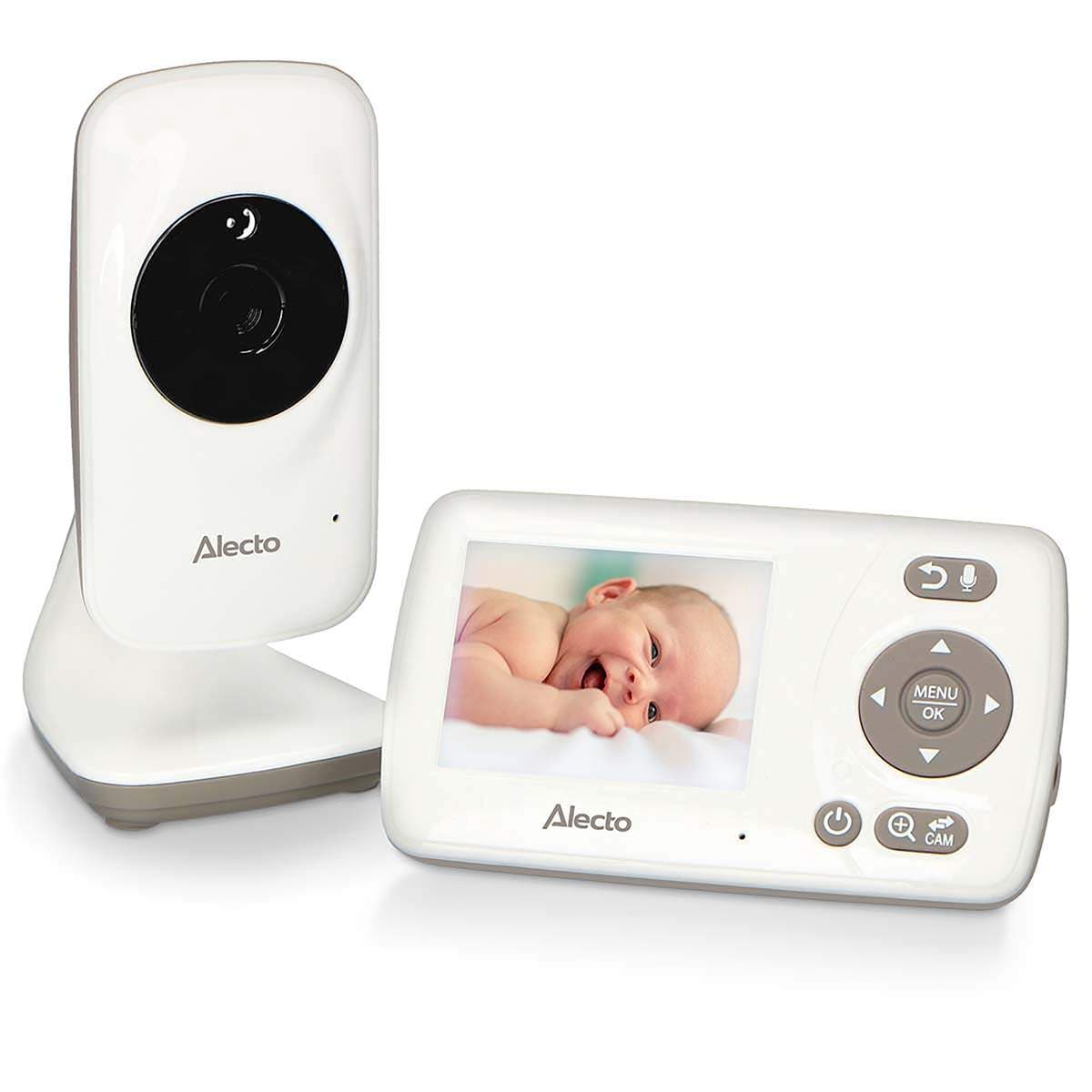 Babyalarm med kamera, 2,4" skærm, nattesyn