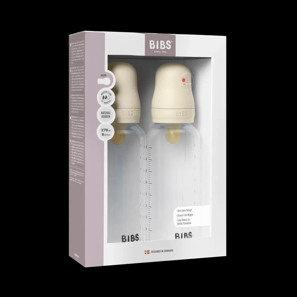 Baby Bottle Latex 2 pack 270 ml Ivory