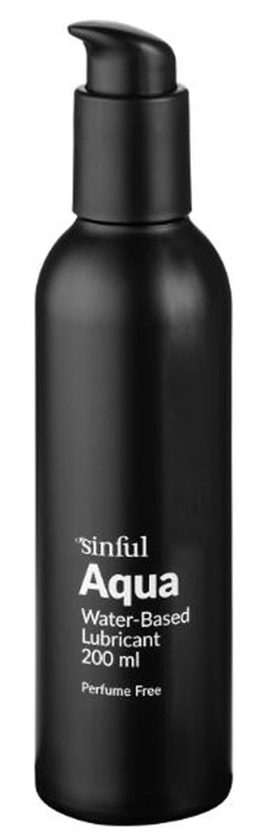 Sinful aqua water-based lubricant perfume free 200ml
