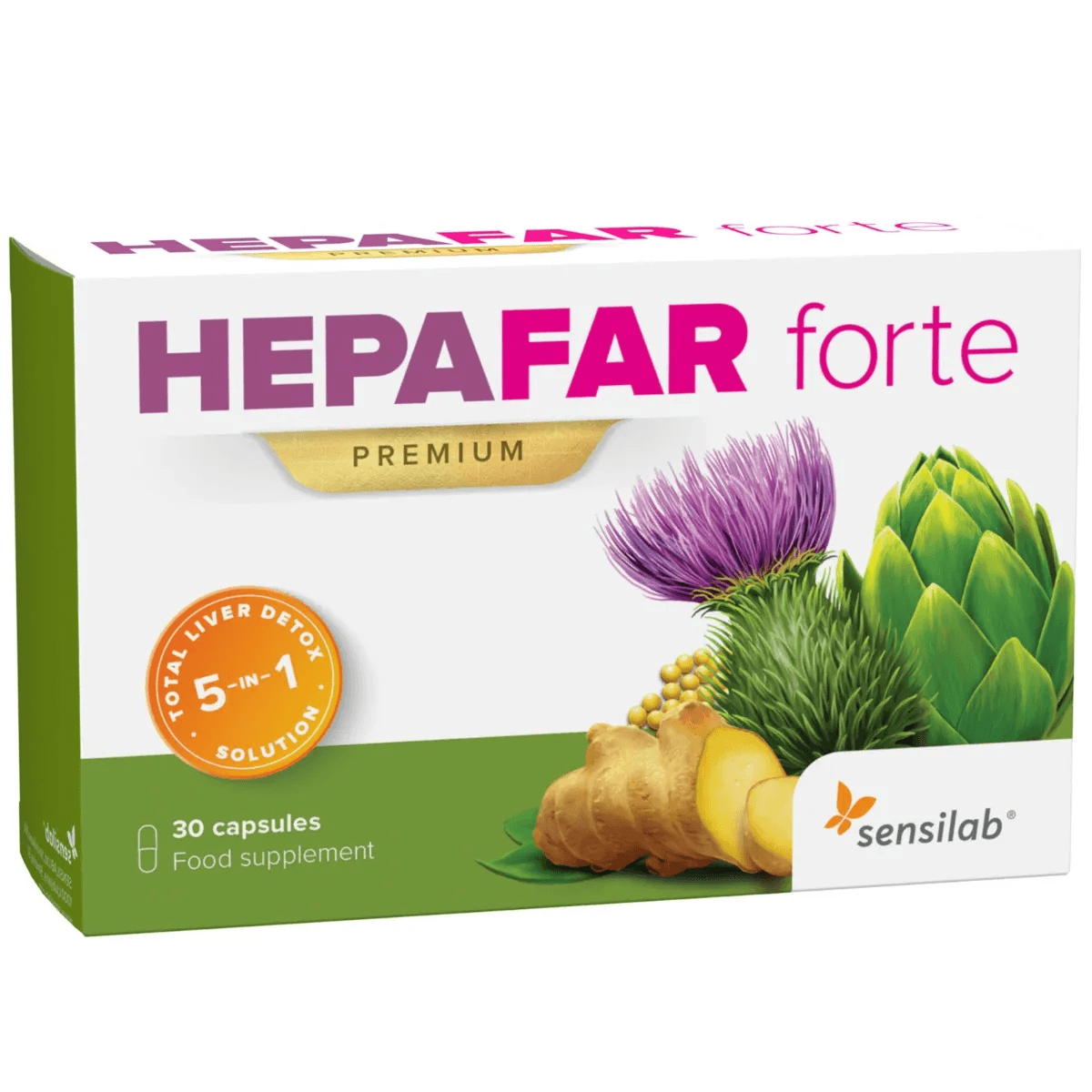 HEPAFAR forte PREMIUM marietidsel kapsler