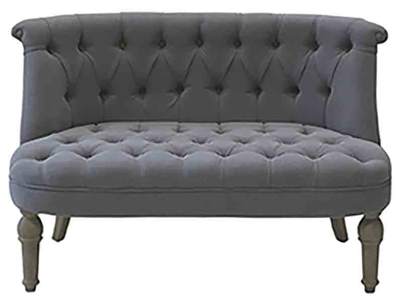 CHIC ANTIQUE FRANSK SOFA M./GRŠ/HØRSTOF - 110