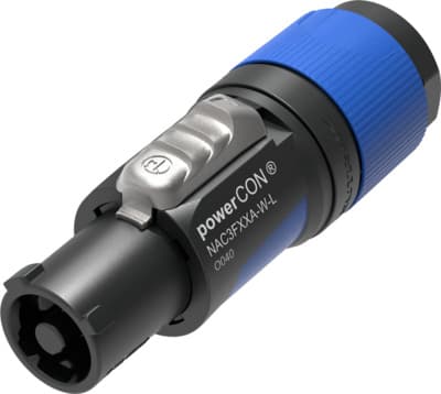 Neutrik NAC3FXXA-W-L PowerCON Blå kabelstik 10-16mm - Sort