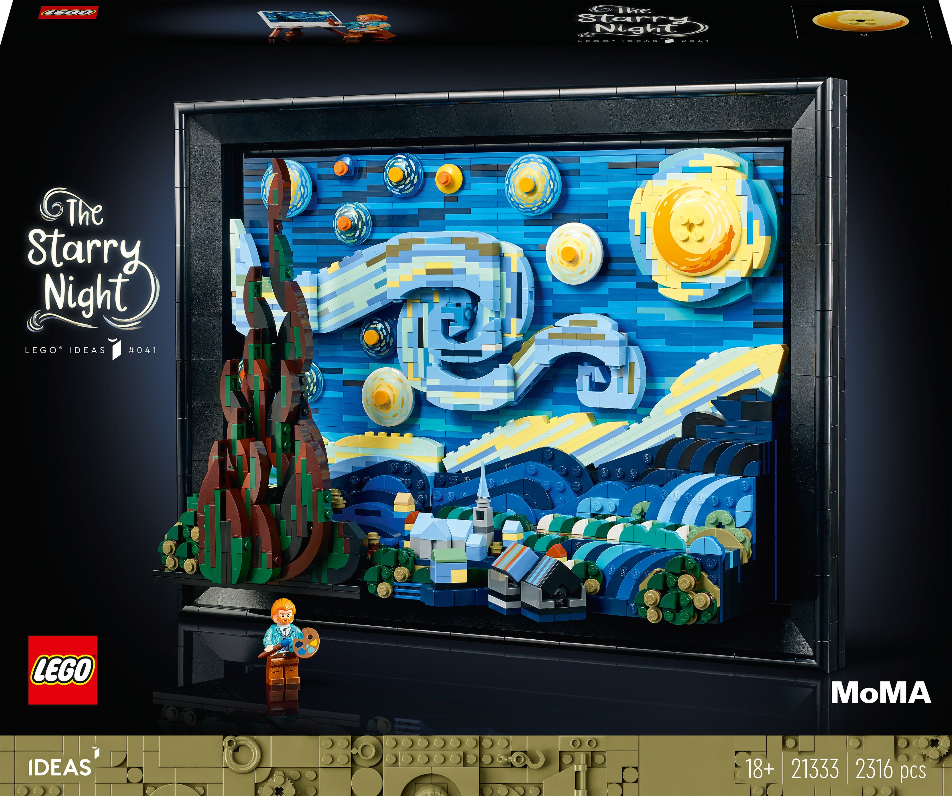 LEGO Ideas 21333 - Vincent van Gogh – Stjerneklare nat