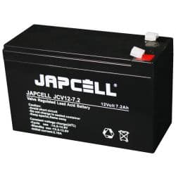 JAPCELL JCV12-7.2 F1 (4.8mm) AGM Battery - Batteri