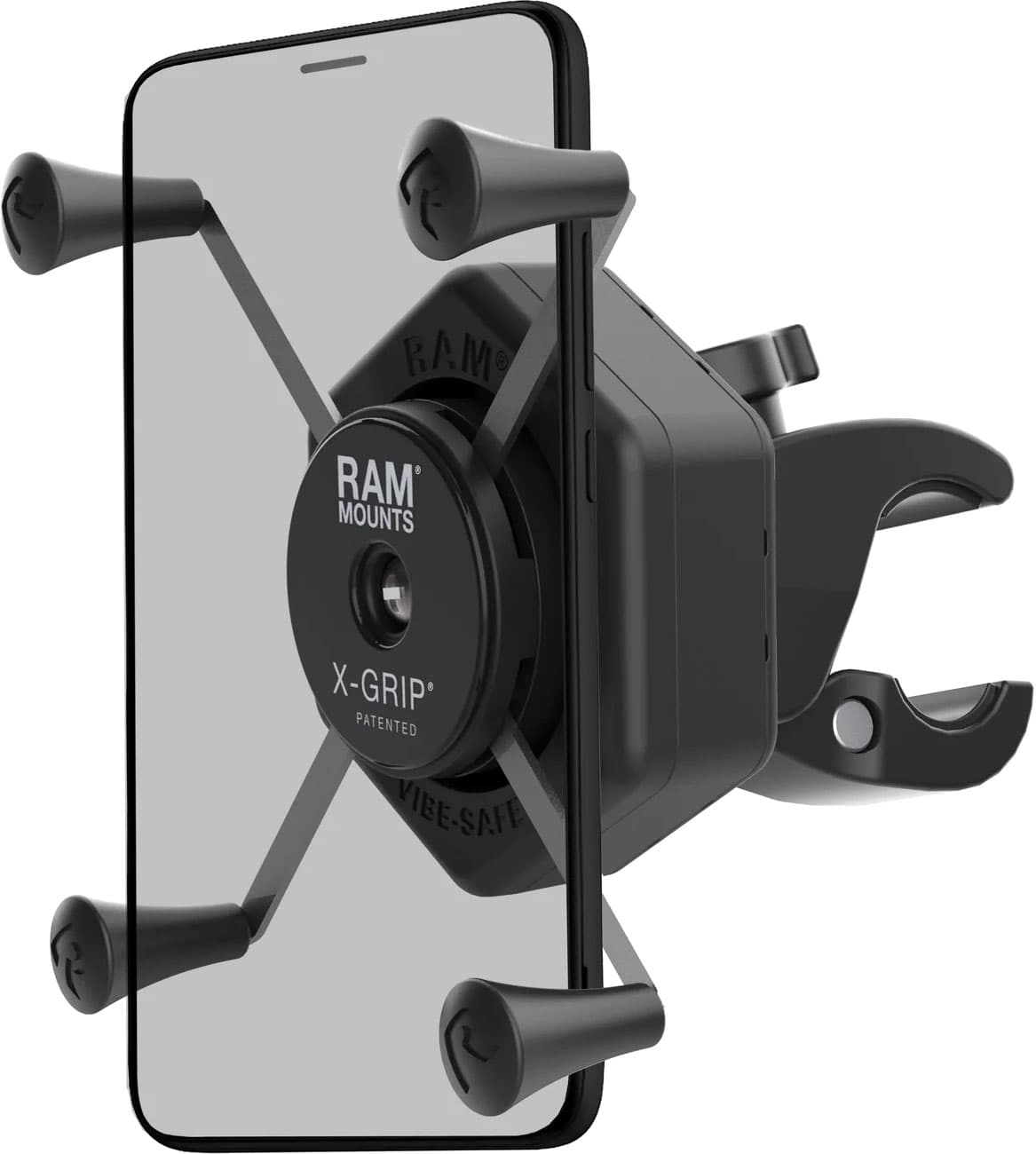 Ram Mounts X-Grip L/Vibe-Safe/Tough-Claw S, monteringssæt , farve: sort